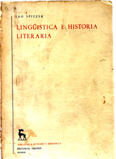Lingüística e Historia Literaria - Leo Spitzer - Editorial Gredos - Spanish C141
