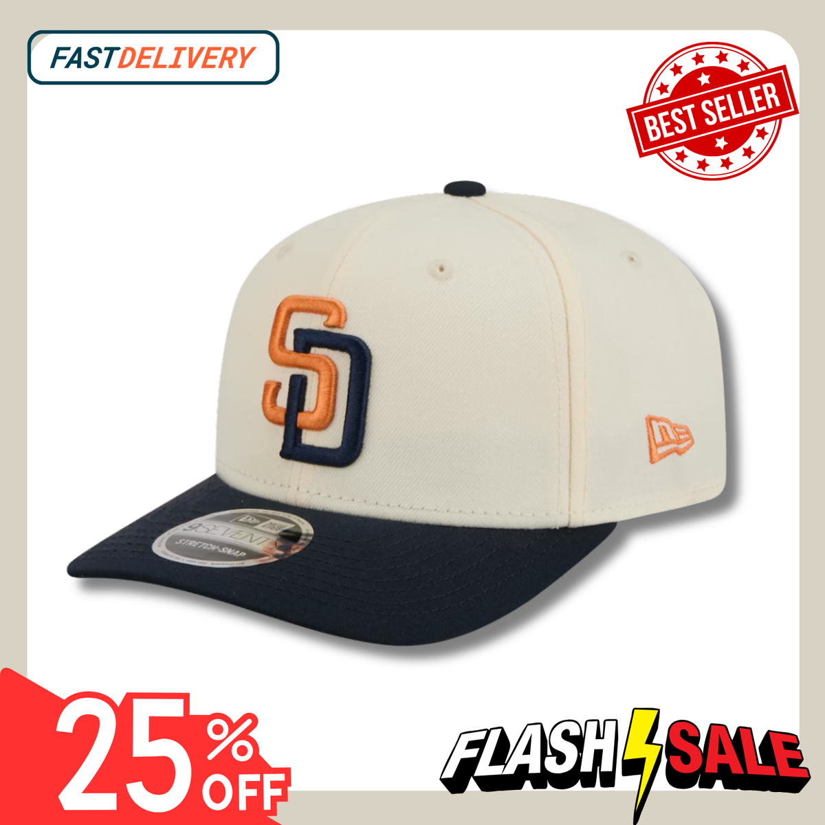 ★N〜W★ HOT SALE ] Padres 2026 City Connect 9SEVENTY Cream/Obsidian Hat | eBay