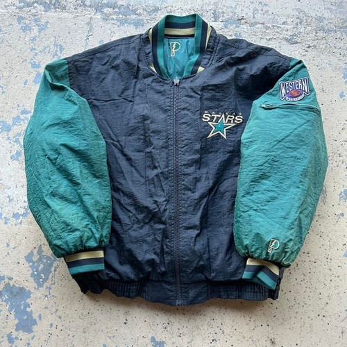 90s Dallas Stars green puffer jacket Pro Player Starter XL Reversible