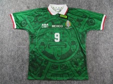Aba Sport Mexico Jersey Mens 2XL BOGETTI 9 1988 World Cup Green Aztec Soccer