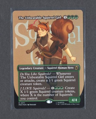 MTG The Unbeatable Squirrel Girl (Borderless) MSH 371 R Foil Marvel Super Heroes