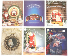 Vtg Lot of 6 Tole Painting Books Christmas Holiday Xmas Santa Angels Nostalgic