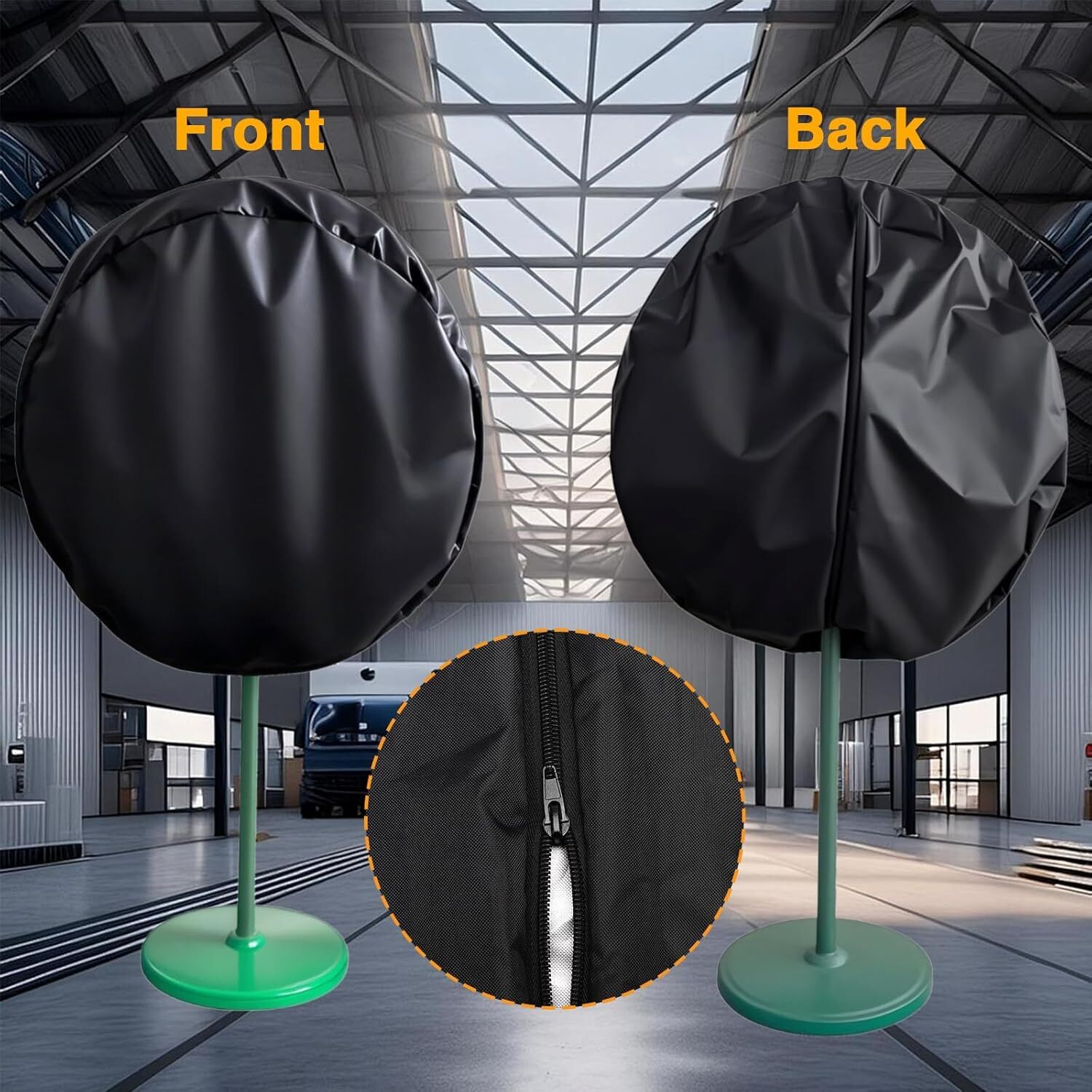 1Pc Industrial Fan Cover 420D Dustproof  for Commercial & Industrial Up to 30 