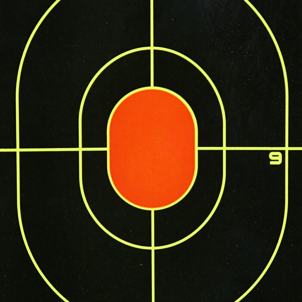 Range Paper 20-60Packs Shooting Targets Reactive Splatter Range Paper Target Gun ...