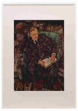 Portrait von Hugo Koller Schiele A3 A4 gerahmter Druck Bild
