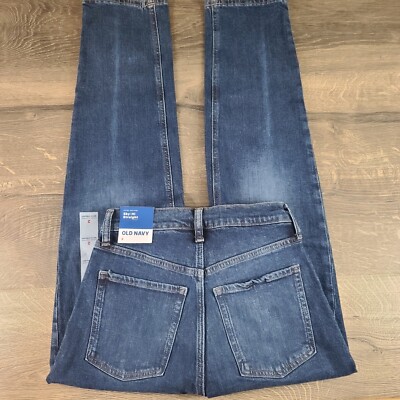 Old Navy Women's Sz 2 Extra High Rise Sky High Straight Jeans