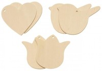 HolzanhäNger FrüHling 6Er Set Holz Zum Bemalen Basteln Kreativ Ostern Geschenk