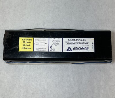 NEW Advance SM-140-S-TP Ballast, 120V, 60 Hz, 1-Lamp