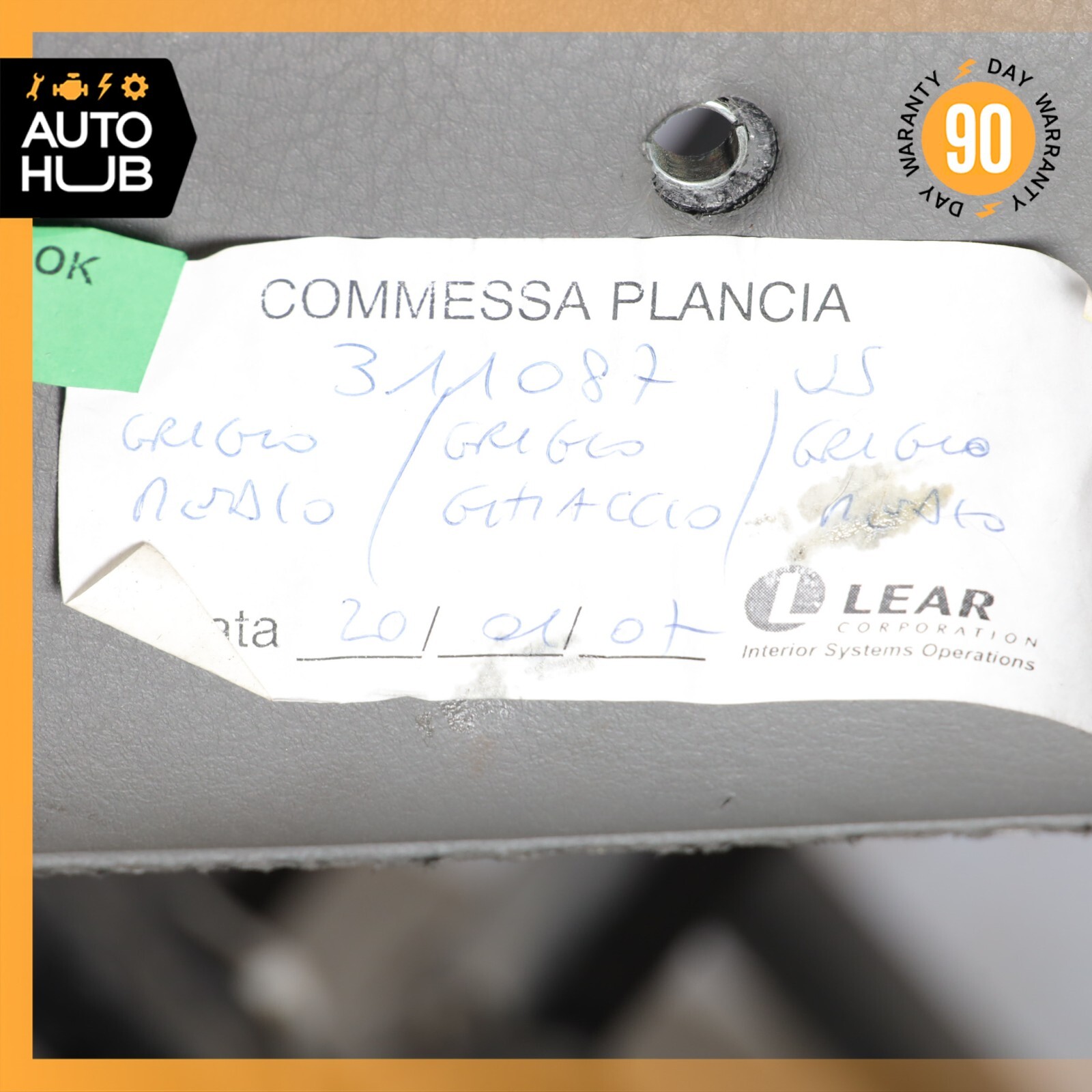 03-08 Maserati Quattroporte M139 Dashboard Dash Board Panel Gray OEM