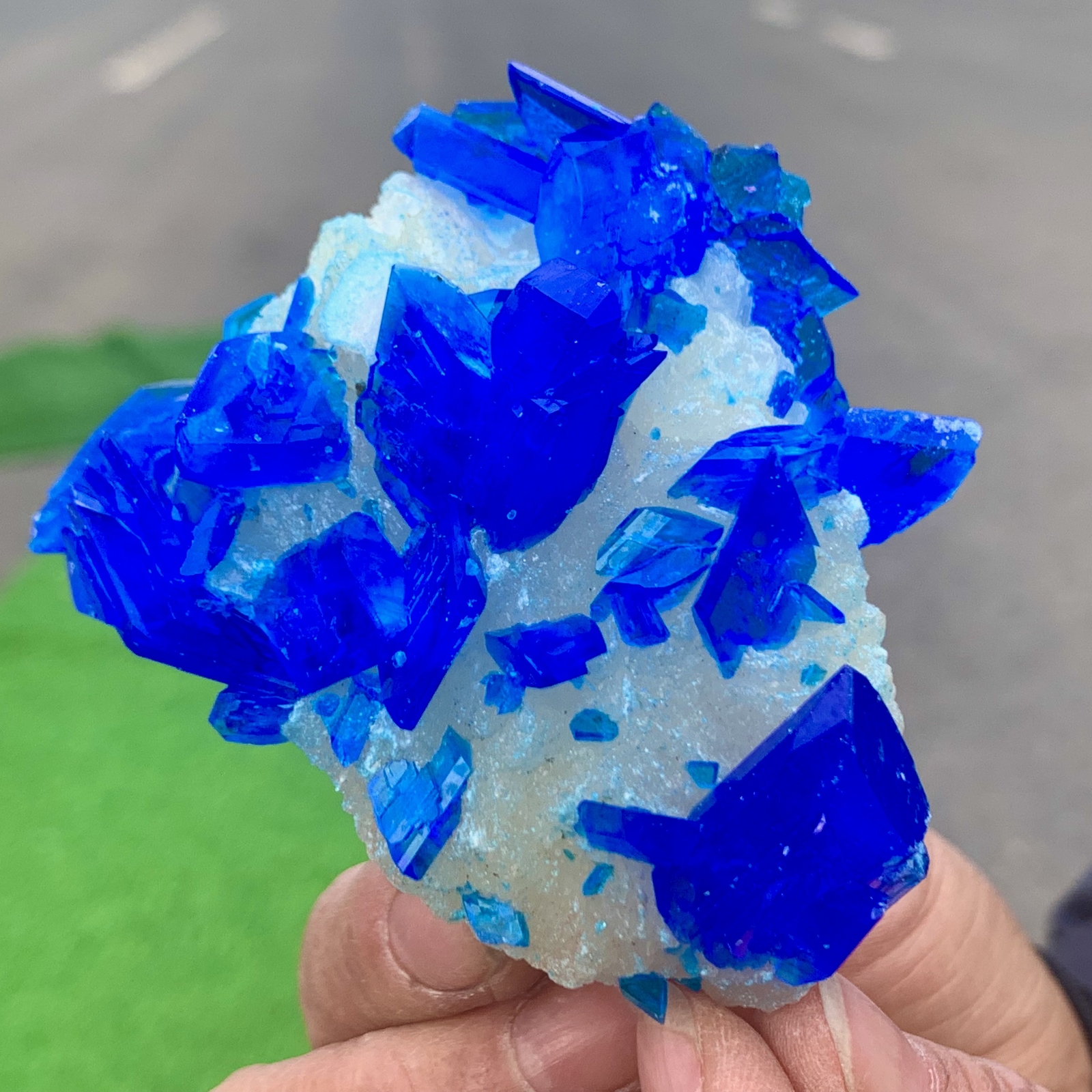 154G Blue Potassium Alum Crystal Cluster Stunning Rare Specimen