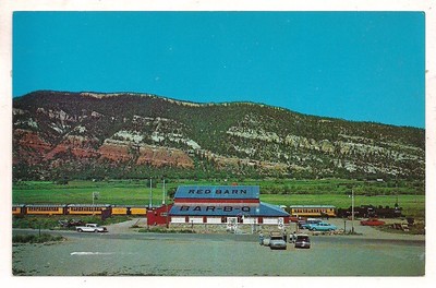 Red Barn Restaurant Hwy 550 789 Durango Co La Plata Postcard