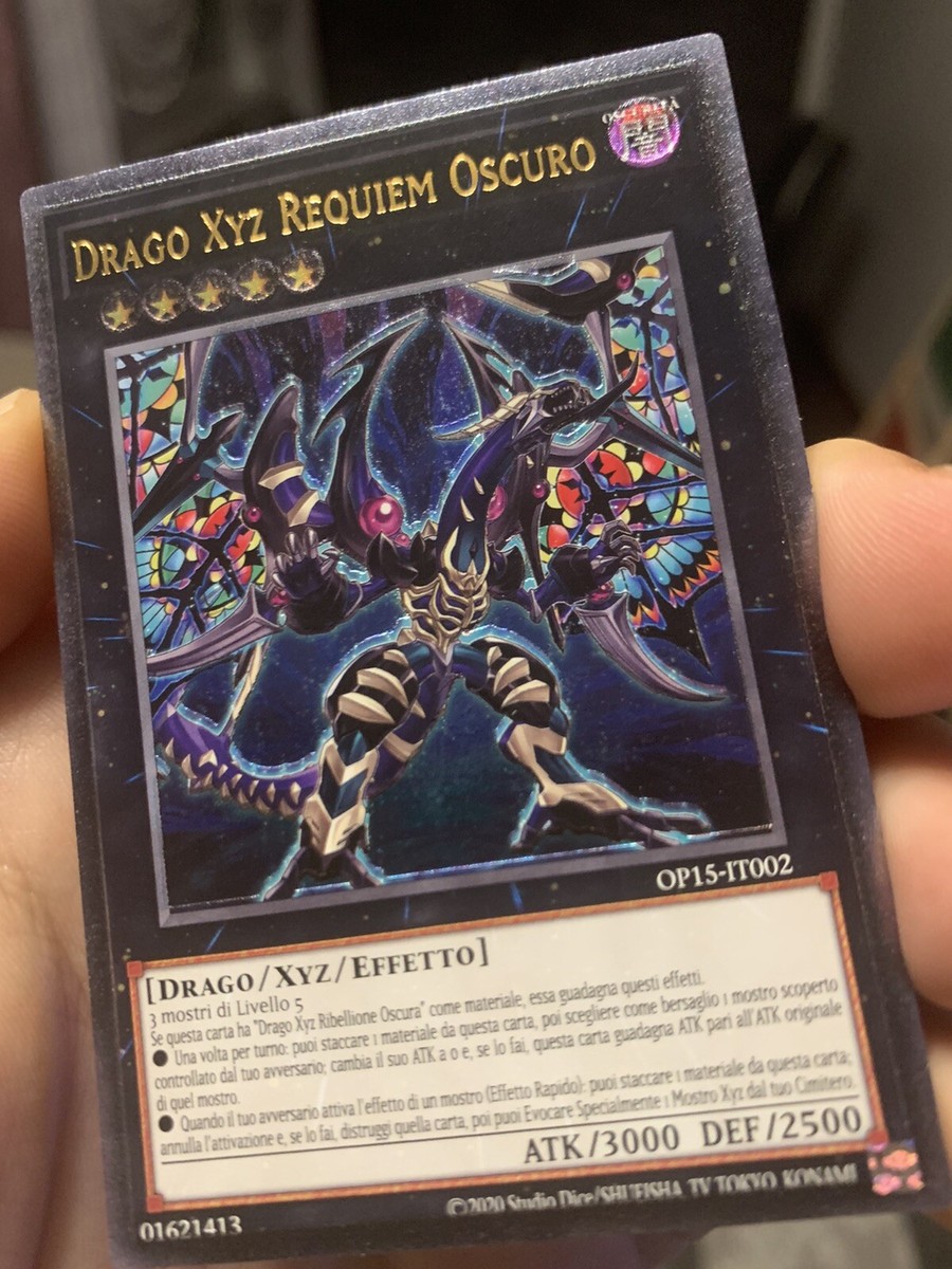 Yu-Gi-Oh! Dark Requiem Xyz Dragon OP15-EN002 Ultimate Rare italian