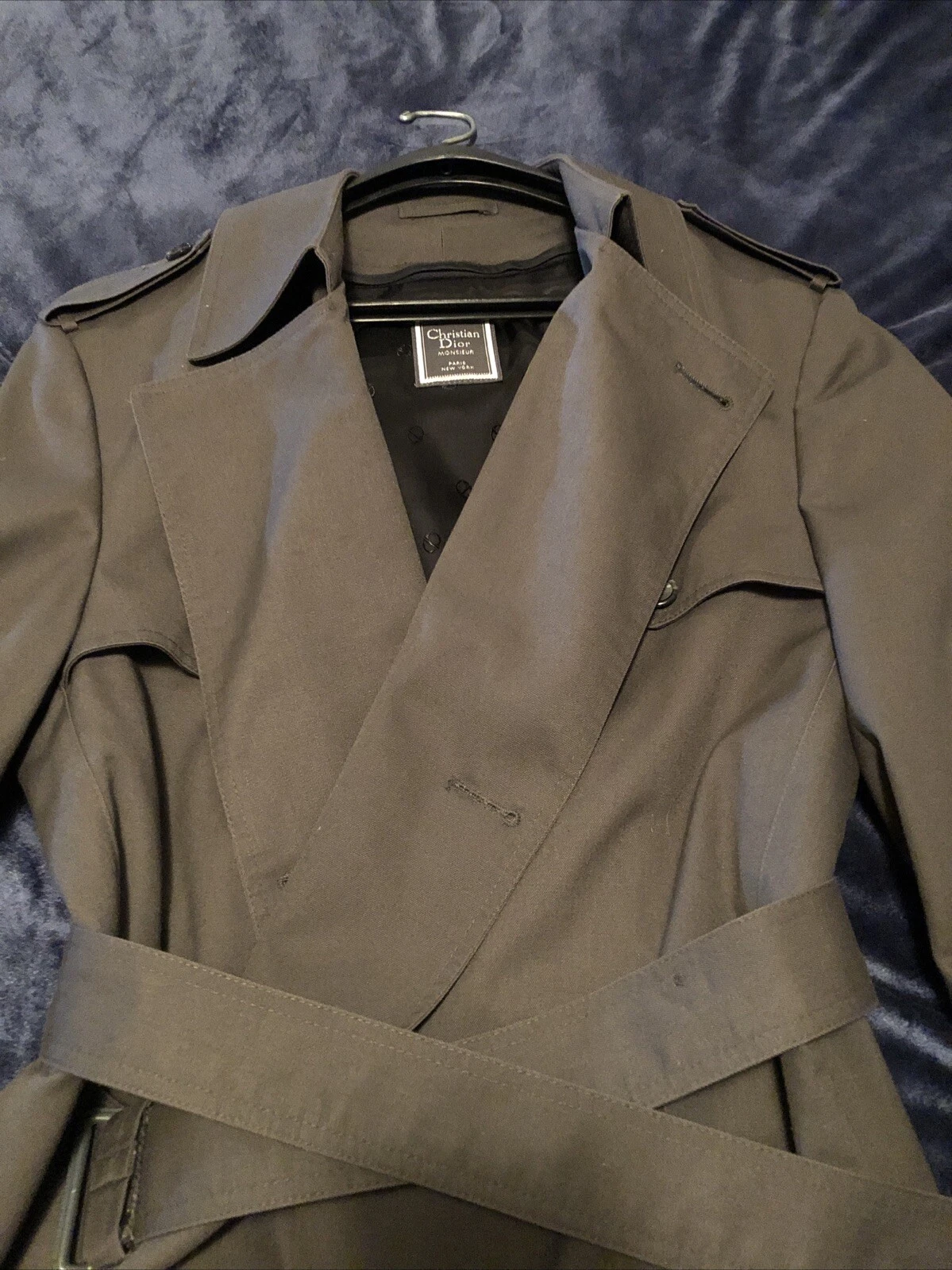 Trench Christian Dior Monsieur. 42 Reg. Gris unisexe