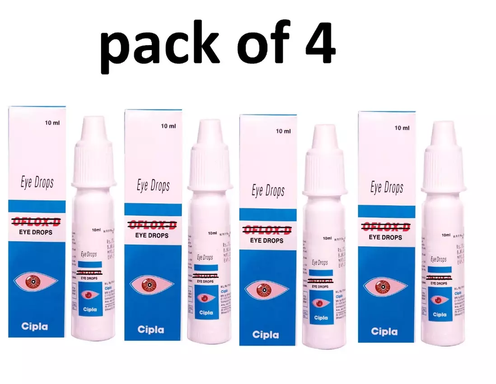 D eye drops used to treat bacterial eye infections ( PACK OF 4 )