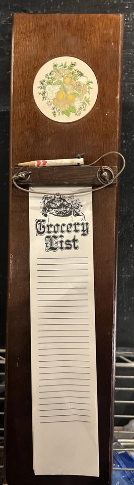 Vintage Wall Shopping List/memo List Holder. Wall Mounted. MCM. Retro. - Image 4 of 4