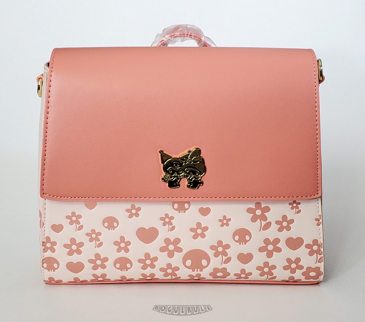 🚦Loungefly Sanrio My Melody & Kuromi Floral Skulls Crossbody Bag
