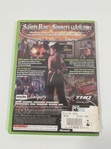 Xbox 360 Game Lot 0f 2 Grand Theft Auto Liberty City (With Manual) Saints Row - Picture 3 of 11