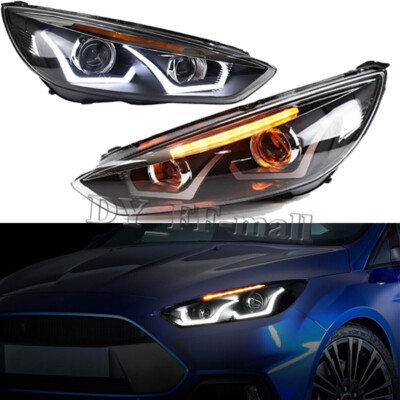 Für Ford Focus 2015-2018 LED Projektor Scheinwerfer W/Frontscheinwerfer Halogen