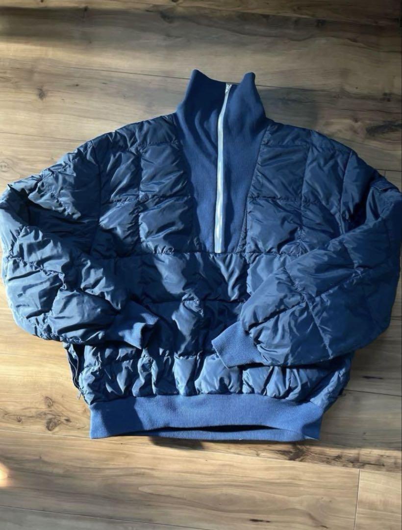 Eddie Bauer 80s Vintage Drivers Down Pullover Jacket Navy Eddie Bauer 80s Vintage Drivers Down Pullover Jacket Navy