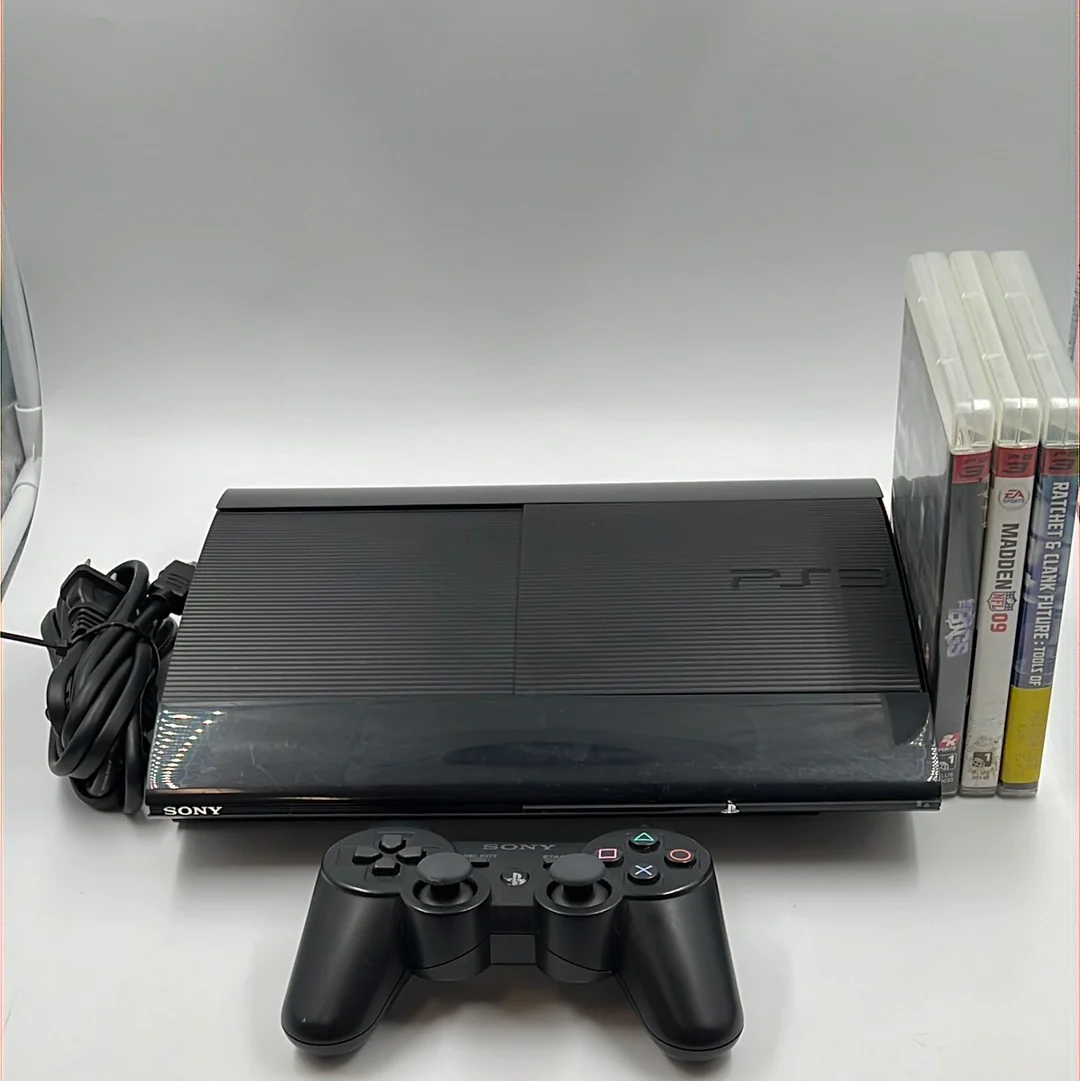 Sony PlayStation 3 PS3 160GB Black Gaming Console CECH4001B Bundle eBay