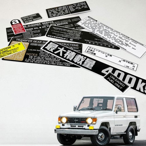 Toyota Fj Lj 70 Restoration Warning Caution Engine Stickers Labels - Foto 15 di 20