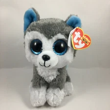 TY Beanie Boos - SLUSH the Husky Dog (6 Inch) Plush Stuffed Toy Animal NEW MWMTs
