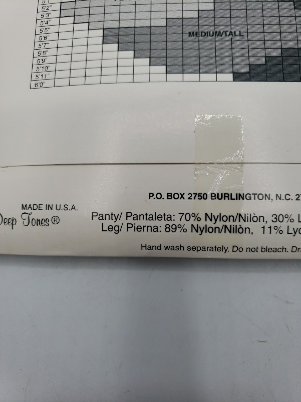 Medium Tall Famous Maker Sheer NUDE  Pantyhose High Waisted Sheer Toe 