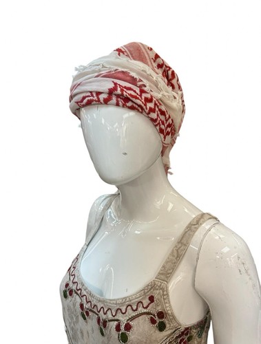 Palistine Keffiyeh Scarf , Unisex Cotton Scarf , Shemagh Scarf , Red Scarf Gazza - Picture 7 of 7