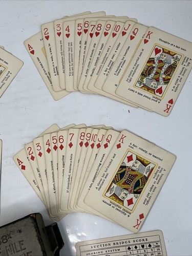 1897-1904 The Nile Fortune Cards 68x Gold Edges US Playing Card Co Complete Set - Picture 6 of 17
