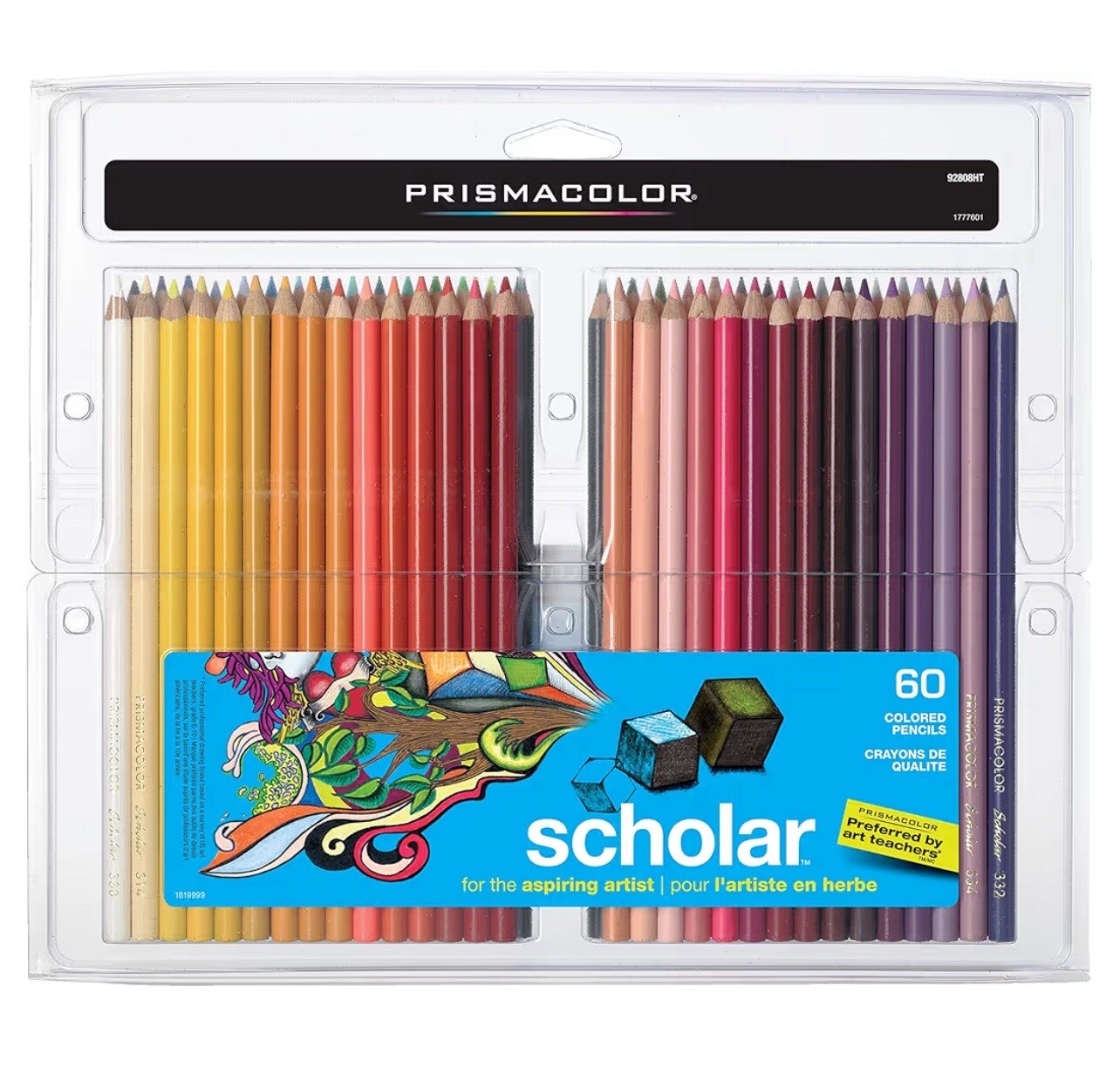 Prismacolor Scholar 60-Pack Colored Pencils for Adult Coloring Artists-image