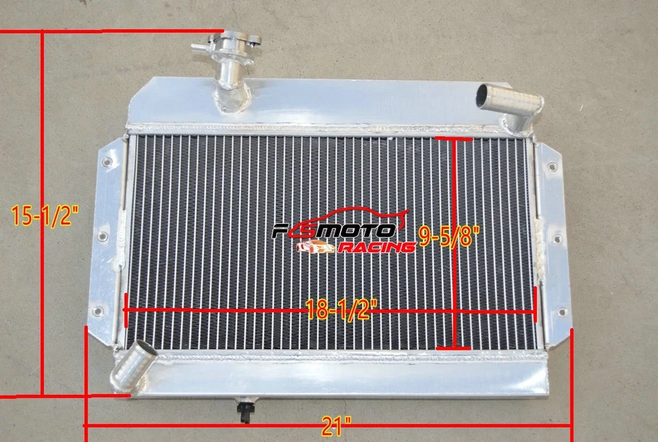 Алюминиевый радиатор и вентиляторы для 1963-1967 MG MGB GT основание 1,8 л 1798CC l4 MT 65 1966 - Изображение 3 из 4