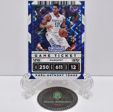 Karl Anthony Towns KAT 2020-21 Panini Contenders Game Ticket Green Explosion #36