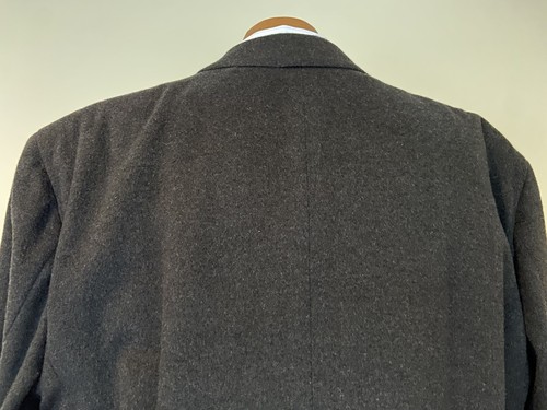 Jacob Siegel Nordstrom 100% Cashmere Loro Piana Italy Charcoal Topcoat 48L EUC - Picture 8 of 12