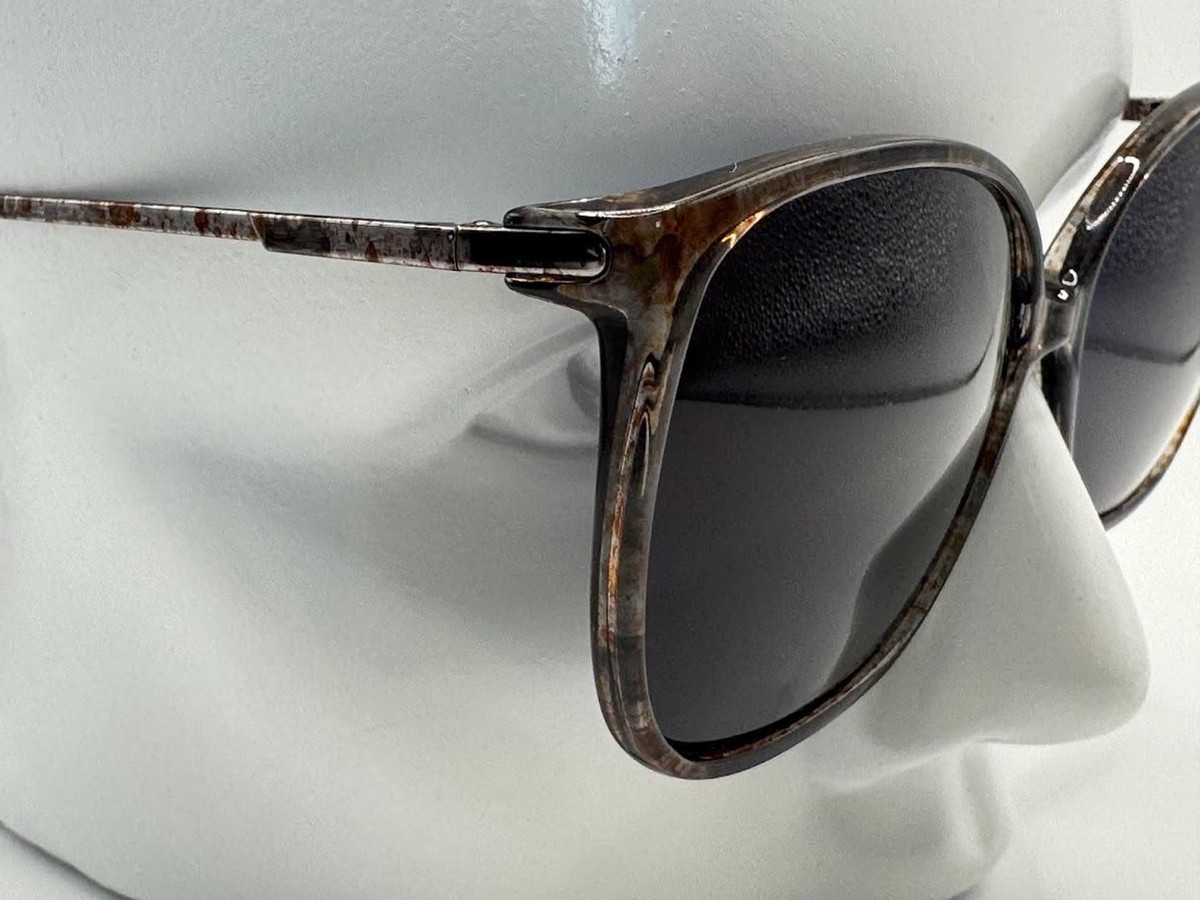 True Vintage Sunglasses | NOS | Women\'s Squared Plastic Style Brown Speckle #843 1950 main image 4