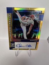 2022 Optic Prizim Gold Glenn Otto /10 Signature Series STHS-GO Texas Rangers
