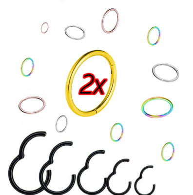 Piercing Ring Nasenring Septum Ring Lippe Helix Tragus Universal +BLITZVERSAND+