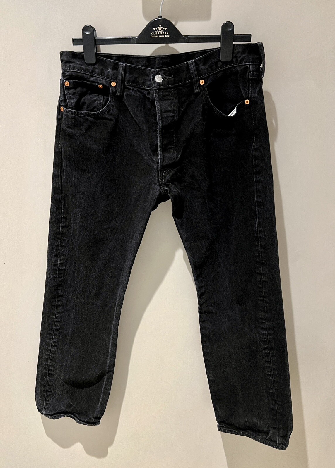 Levis 501 Original Fit Mens Black Jeans Straight Leg … Gem