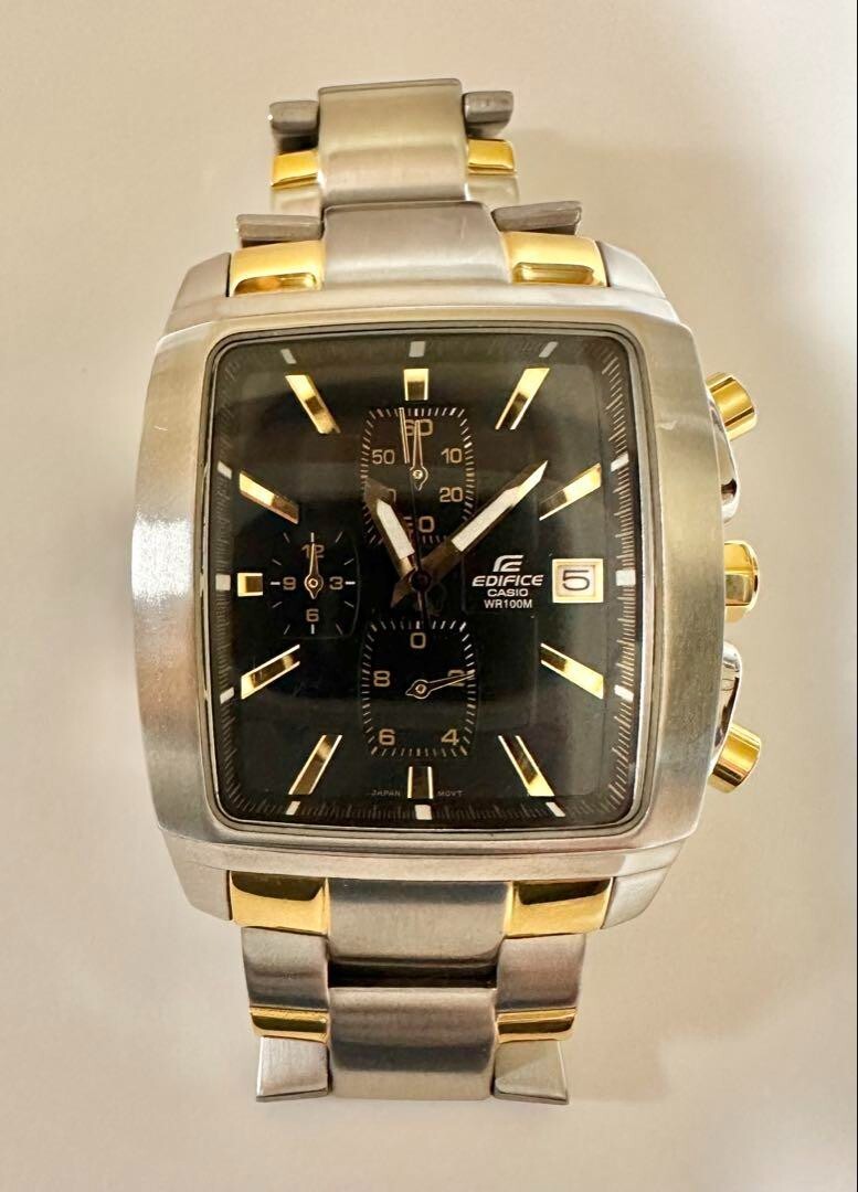 Edifice カシオ　WR100M スクエア　腕時計 Edifice Casio WR100M Square Watch Good condition | eBay