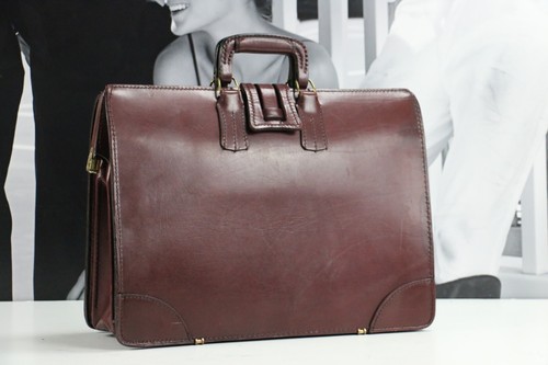 Maletín de cuero vintage ST. JAMES médico abogado bolsos adjuntos para hombre - Imagen 6 de 12