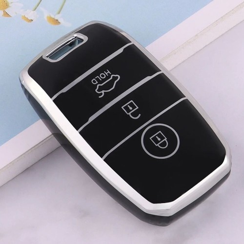 Ontto Custodia In TPU Per Chiave Auto Kia Rio, Sportage, Ceed, Cerato, Sorento, Picanto - Telecomando 3 Tasti, Verde - 3
