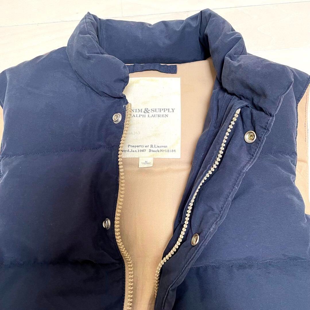 DENIM & SUPPLY Ralph Lauren Down vest Stars and Stripes M Cotton Navy 7274645AIJ image 3