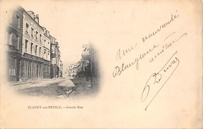 Old postcard Blangy-sur-Bresle grande rue (254269)
