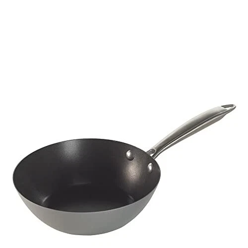 Nordic Ware Superior Steel Spun Wok, 8.5 -Inch,16400,Black