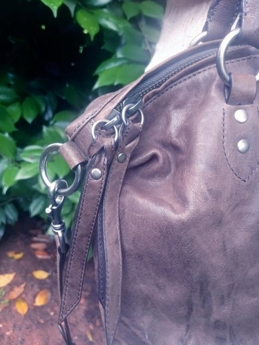 FRYE Veronica distressed satchel crossbody bag - Picture 4 of 15