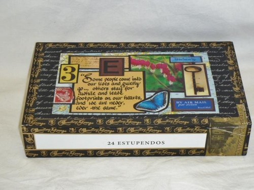 ÚNICA CAJA DE RECUERDO DE CIGARROS DECO ART UPCYCLE ~ PALABRAS DE AMOR ~ CORAZÓN DE CERÁMICA ~ LLAVE ~ GRAN REGALO - Imagen 2 de 12