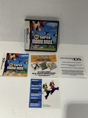 New Super Mario Bros. (Nintendo DS, 2006) CIB Complete w/Manual + Inserts  - Picture 6 of 14