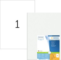 Herma Premium Etiketten A3, 297 X 420 Mm, Weiß, Permanent Haftend