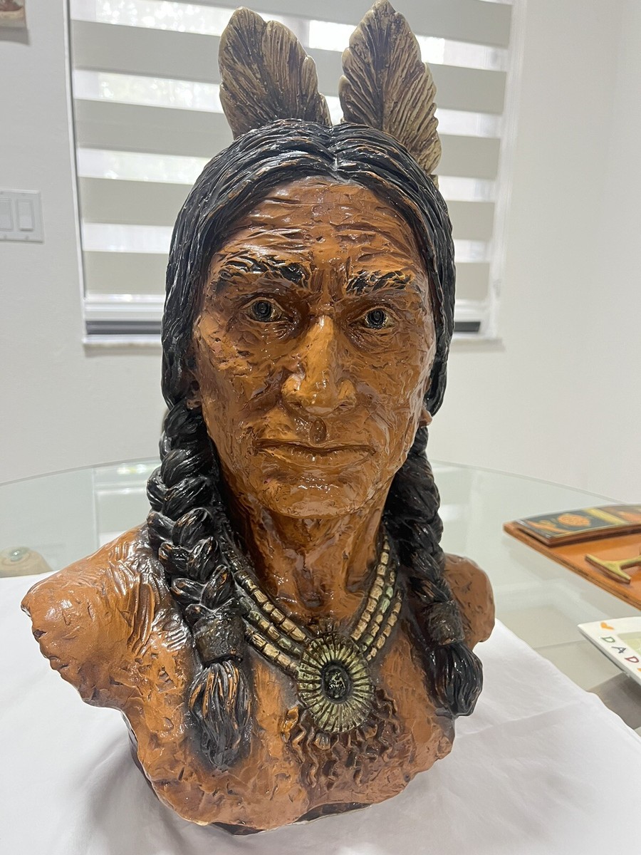Native American Chief Bust by V. Kendrick #184 Universal Statuary