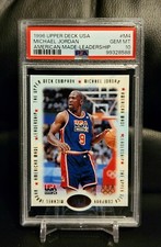 1996-97 Upper Deck USA 🏀 Michael Jordan American Made Leadership - #M4 - PSA 10