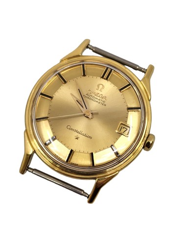 VINTAGE OMEGA CONSTELLATION PIE PAN 18K Solid GOLD CASE